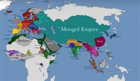 how long did the mongol empire last.